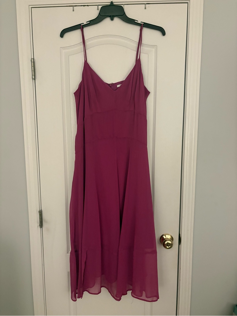 Bar III Magenta Slip Midi Dress